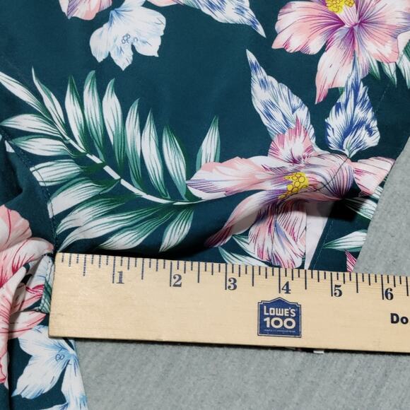 Public Record 5" Swim Trunks Hawaiian Floral Mens Large Standard Fit Unlined - Picture 10 of 14